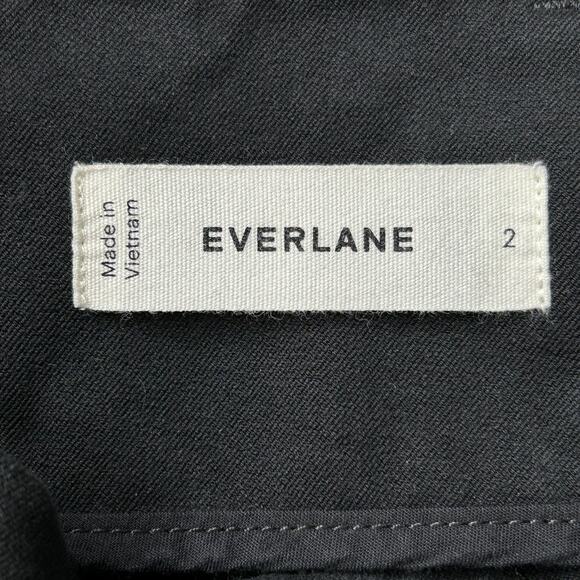 Everlane The Organic Utility Pant Mid Rise Straight Leg Navy Black Women 2 NWOT - Picture 6 of 13